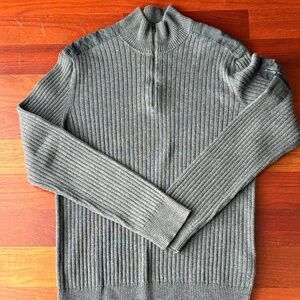 Calvin Klein Jeans Men's Ribbed 1/4 Zip Sweater